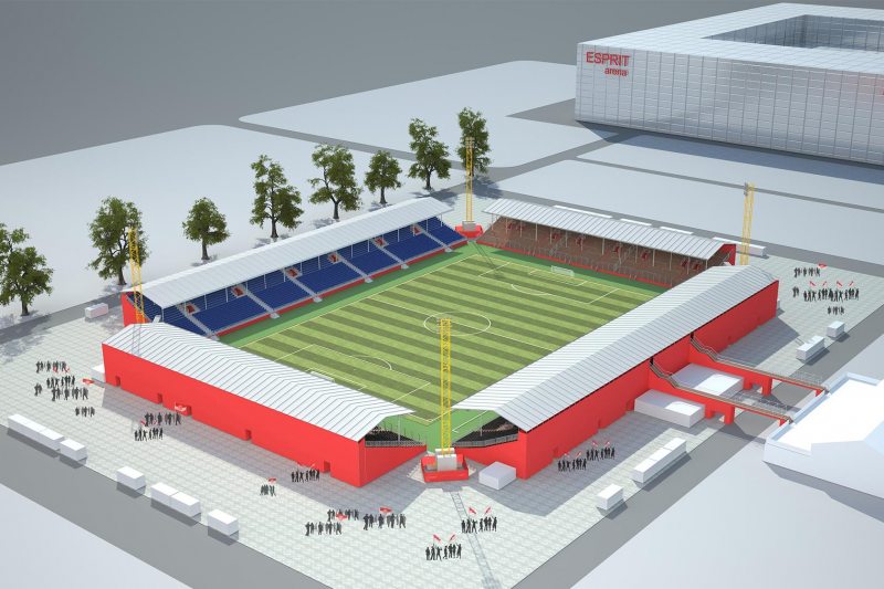 Nussli Builds Temporary Stadium For Fortuna Dusseldorf