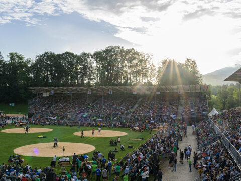 NUSSLI is building the arena for the Swiss Wrestling Jubilee Festival in Appenzell