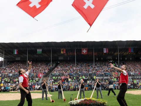 NUSSLI is building the arena for the Swiss Wrestling Jubilee Festival in Appenzell