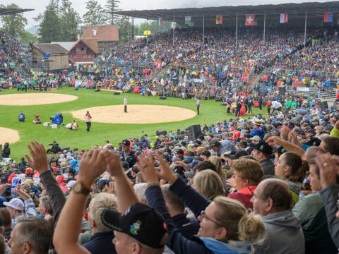 NUSSLI construye la arena para el Festival de Lucha Libre del Aniversario Federal en Appenzell